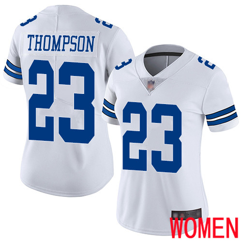 Women Dallas Cowboys Limited White Darian Thompson Road #23 Vapor Untouchable NFL Jersey